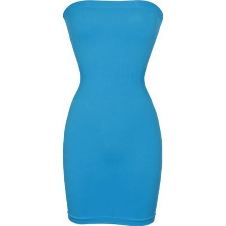 One Size PacificPlex Seamless Smoother Tube Slip Dress Brown
